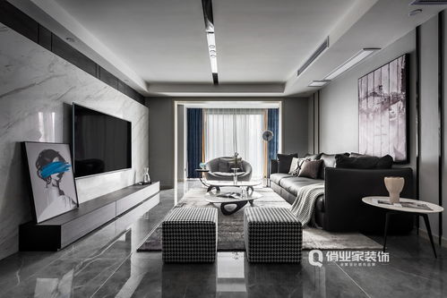 重庆长嘉汇4房现代风格装修设计作品案例