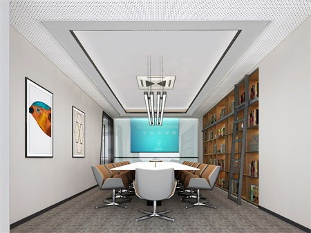商河公司平面设计效果图,办公室装修设计哪家好