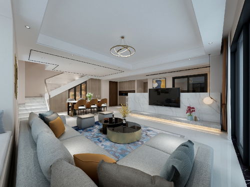 兴业新邨180平现代简约四居装修实景图赏析 自带灵魂的简约风格设计